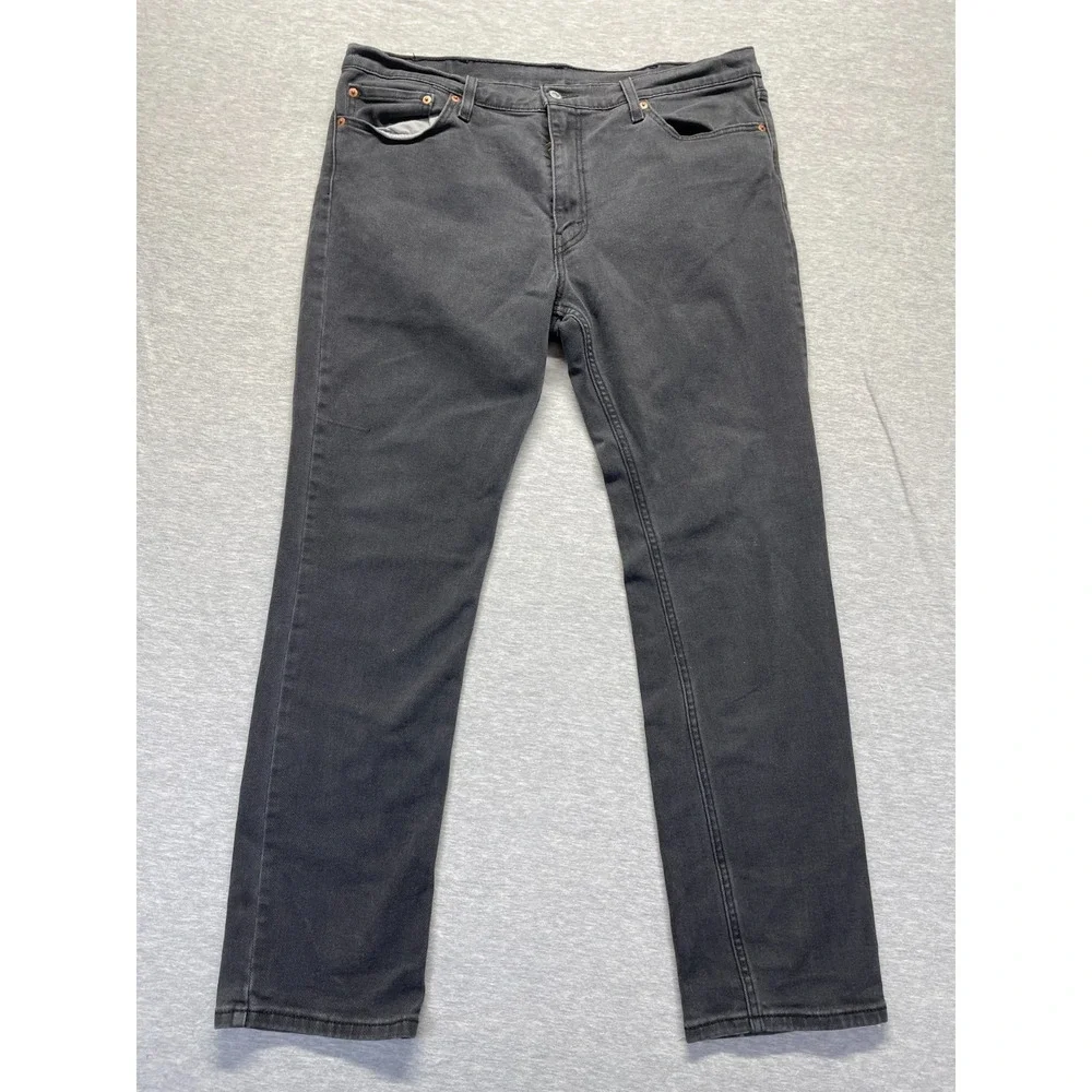 Levi's 511 Slim Fit Jeans Mens 38x32 (Fits 37x31) Dark Gray Denim Straight Leg